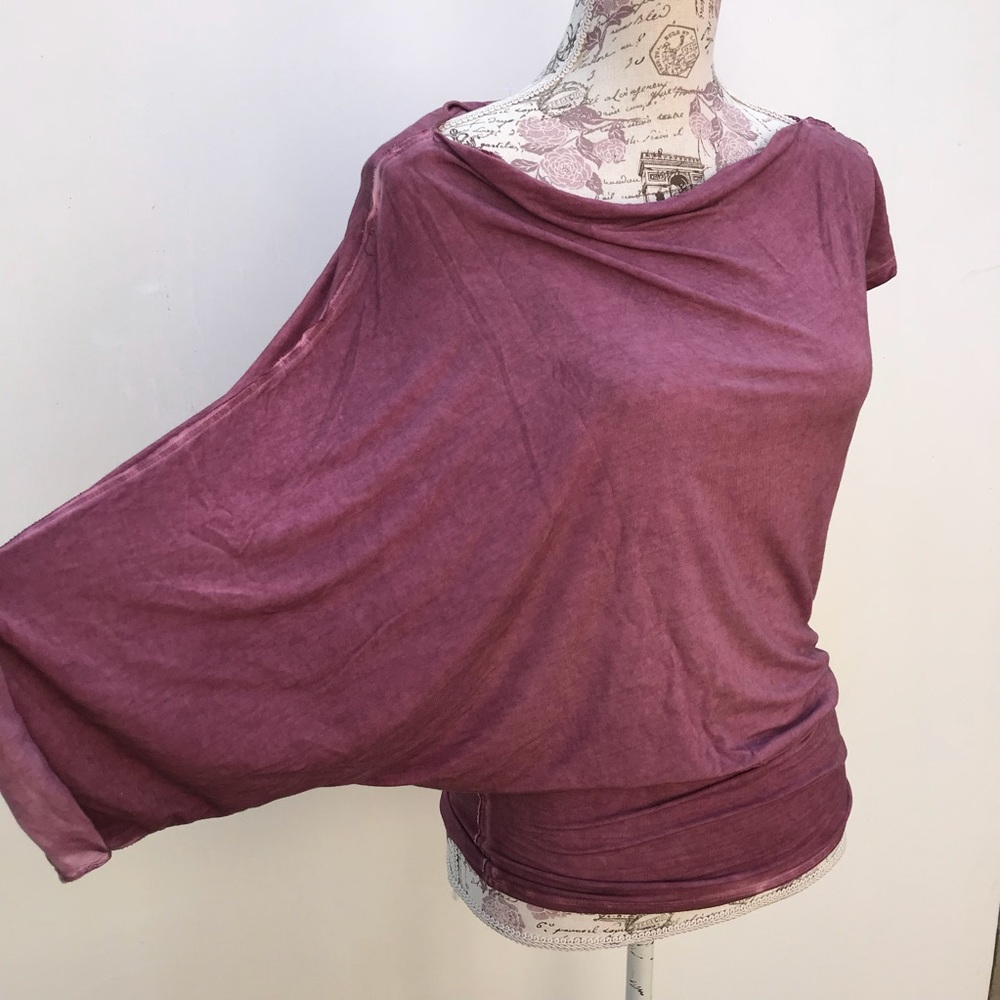 free People HP 🌸off the shoulder dolman top NWOT - Picture 3 of 5